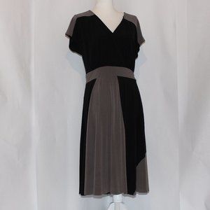 Alfani Color Block Black and Tan